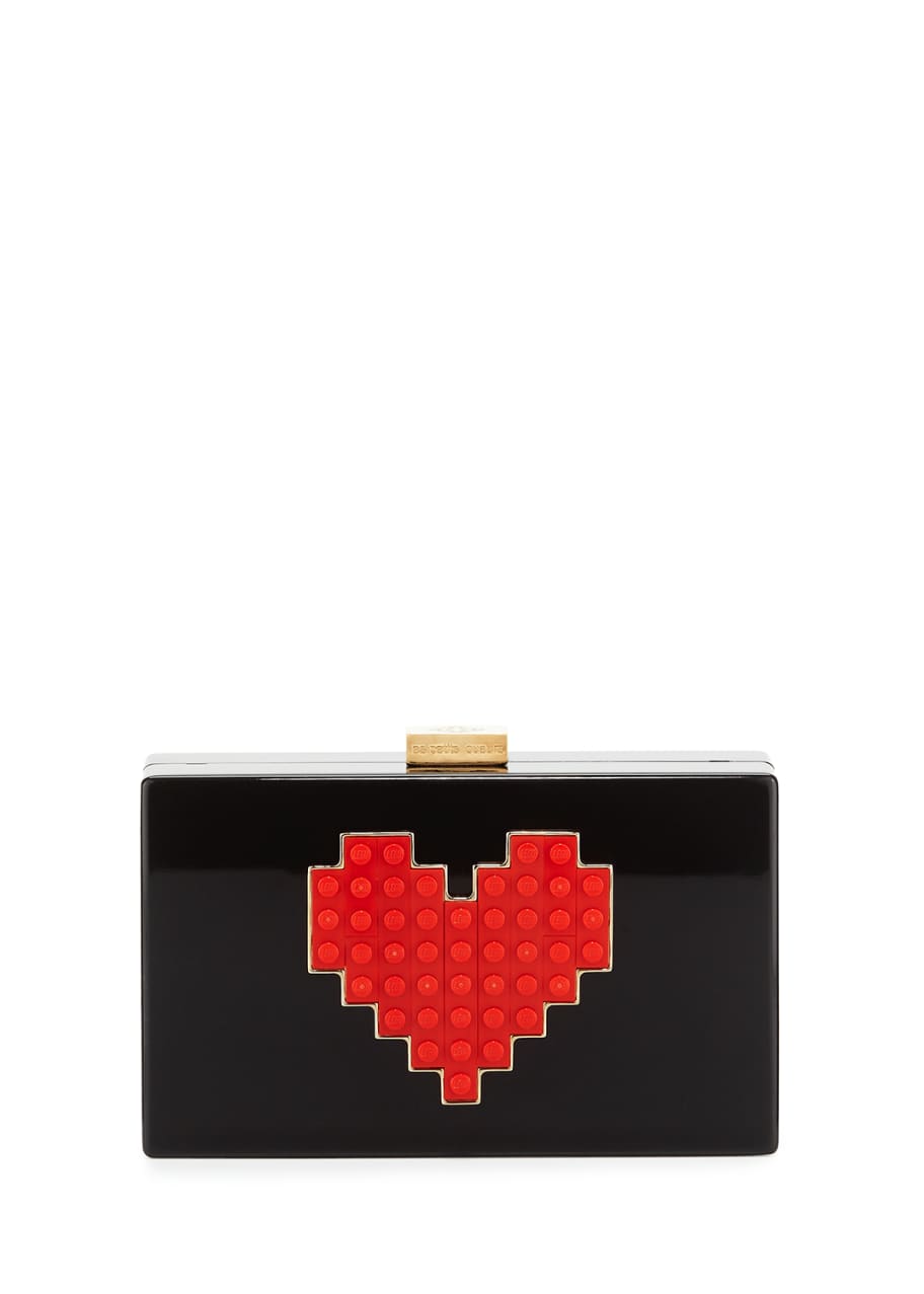 Les Petits Joueurs Grace Lolita Lego Heart Box Clutch Bag