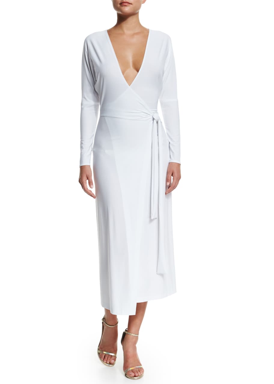 Norma kamali shop wrap dress