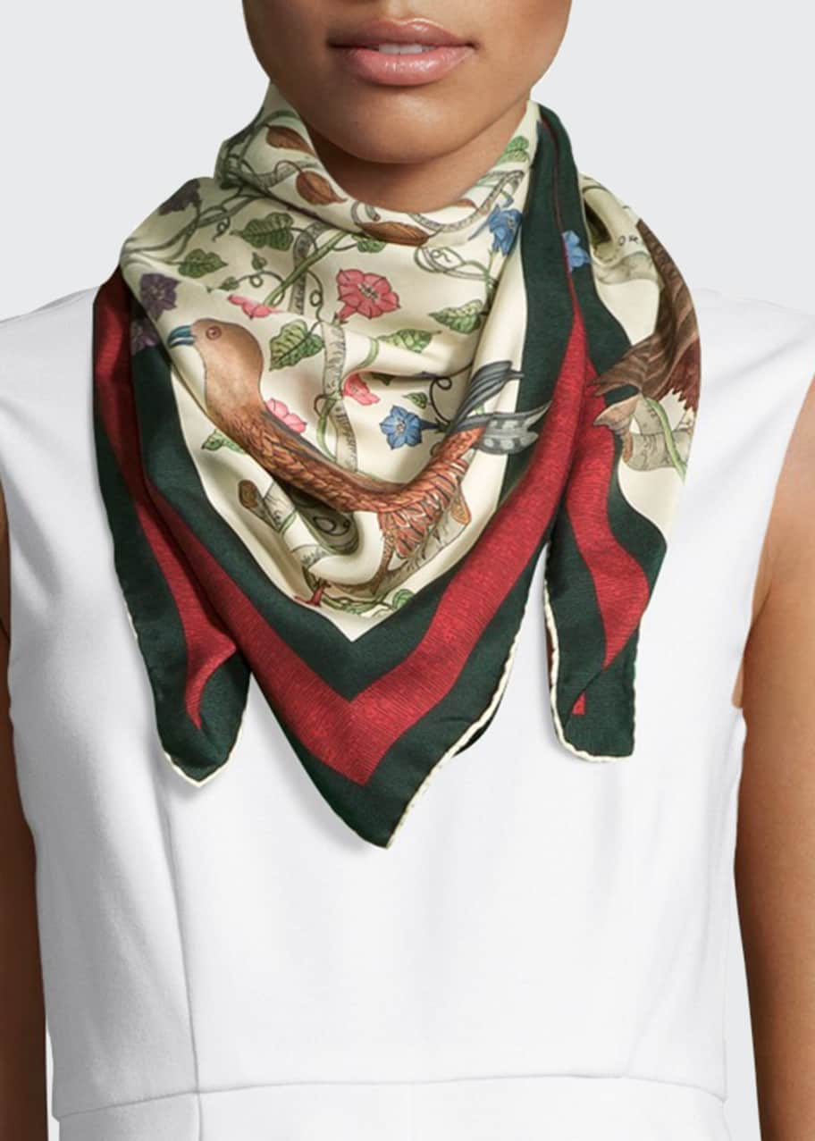 Gucci, Accessories, Gucci Silk Twill Pocket Square