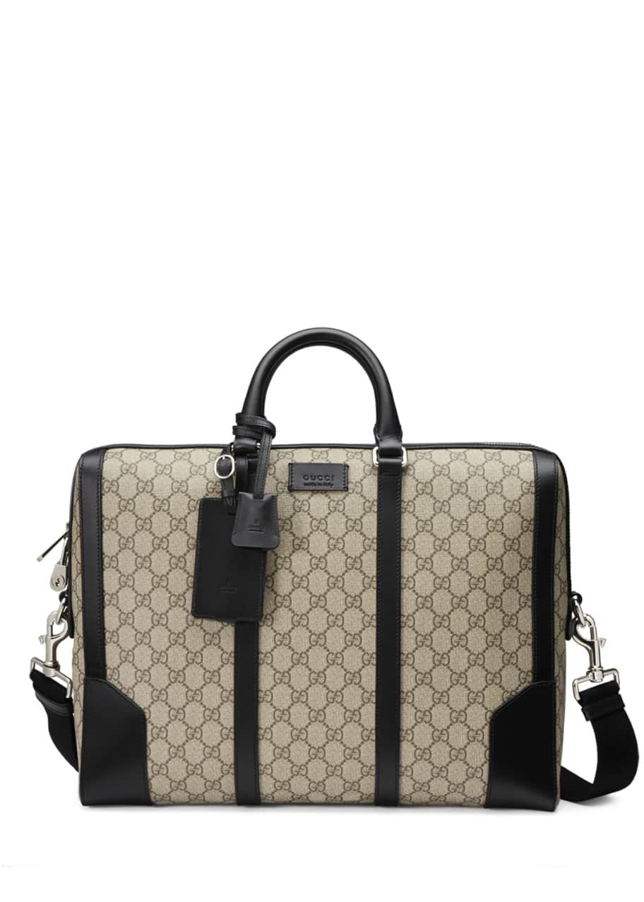 Gucci Eden GG Supreme Canvas Briefcase, Beige - Bergdorf Goodman