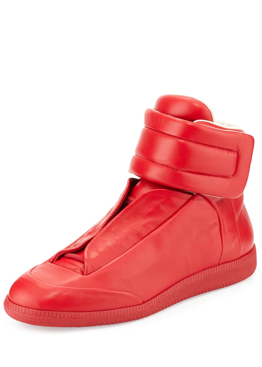 maison margiela high top red