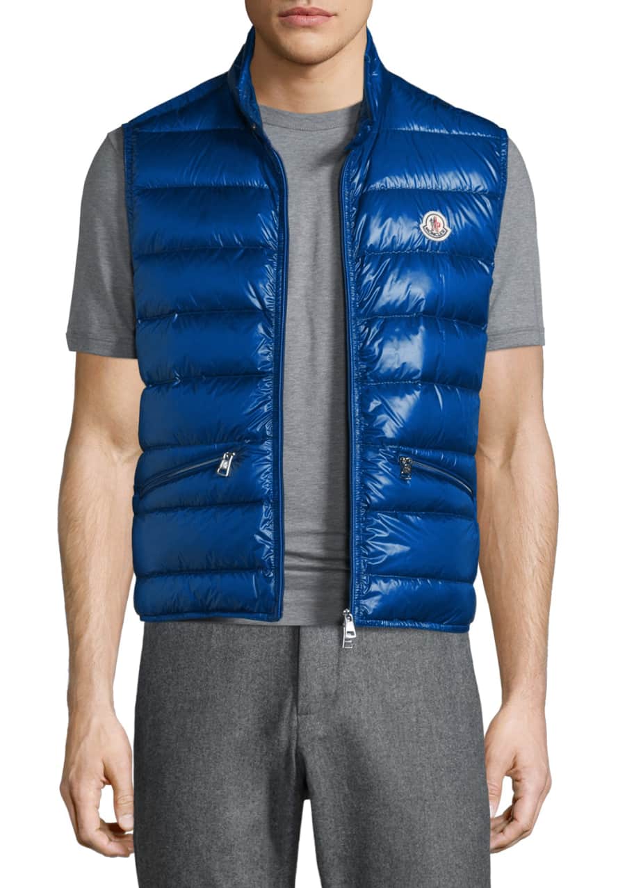 Moncler gui gilet blue shop