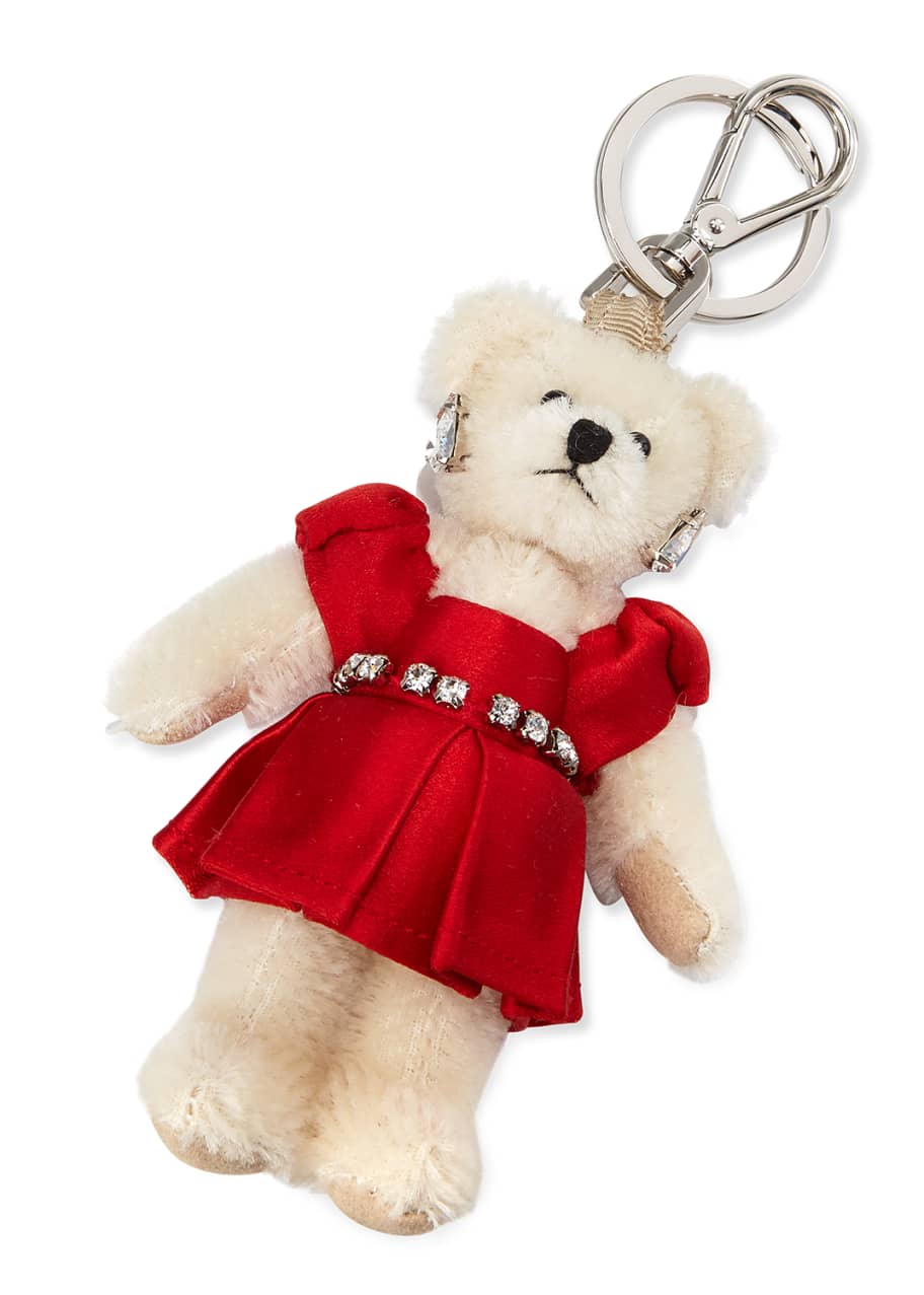 Prada Teddy Bear Charm for Handbag w/Red Dress, Red (Fuoco) - Bergdorf  Goodman