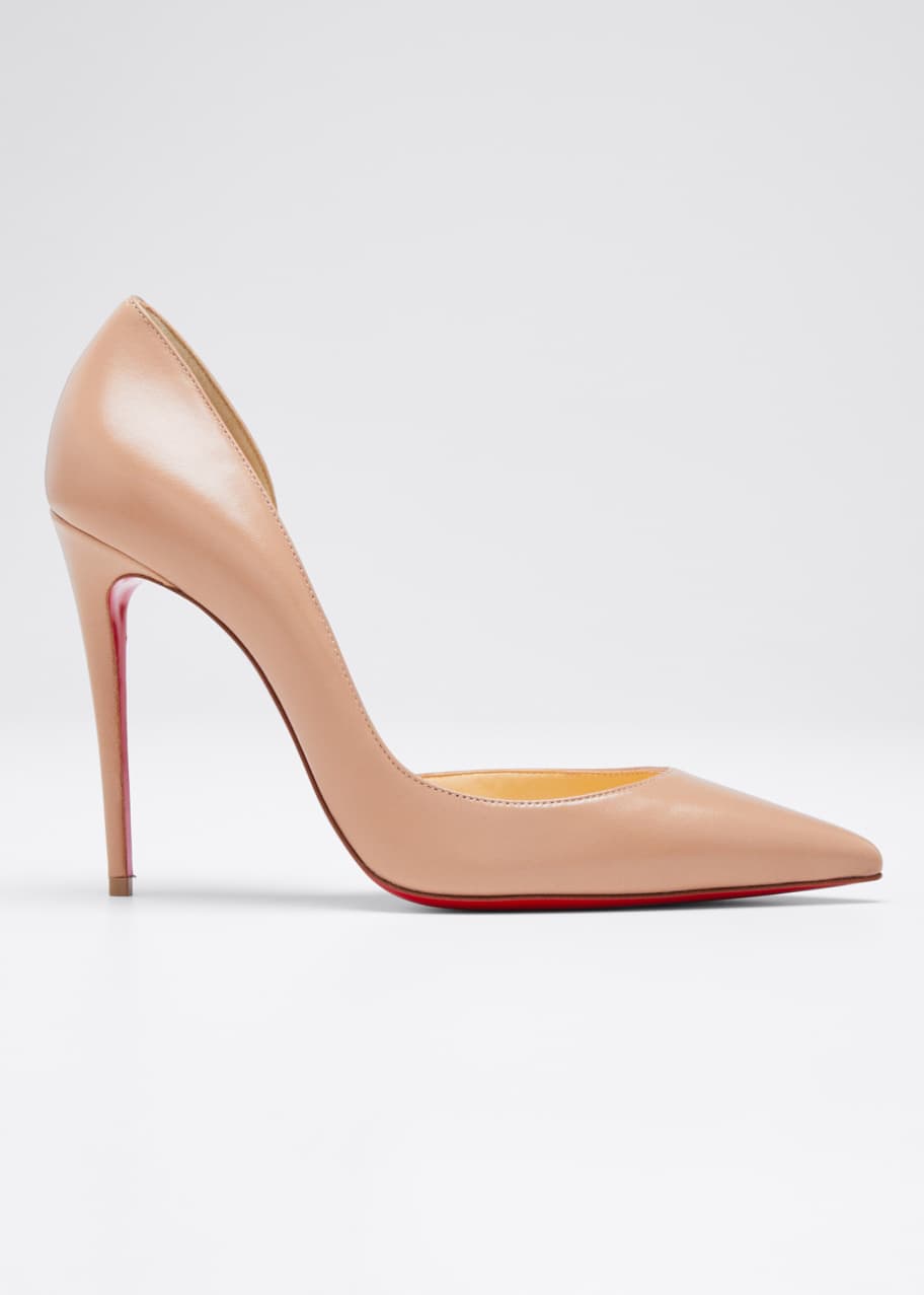 Christian Louboutin Iriza Half-d'Orsay 100mm Red Sole Pumps - Bergdorf ...