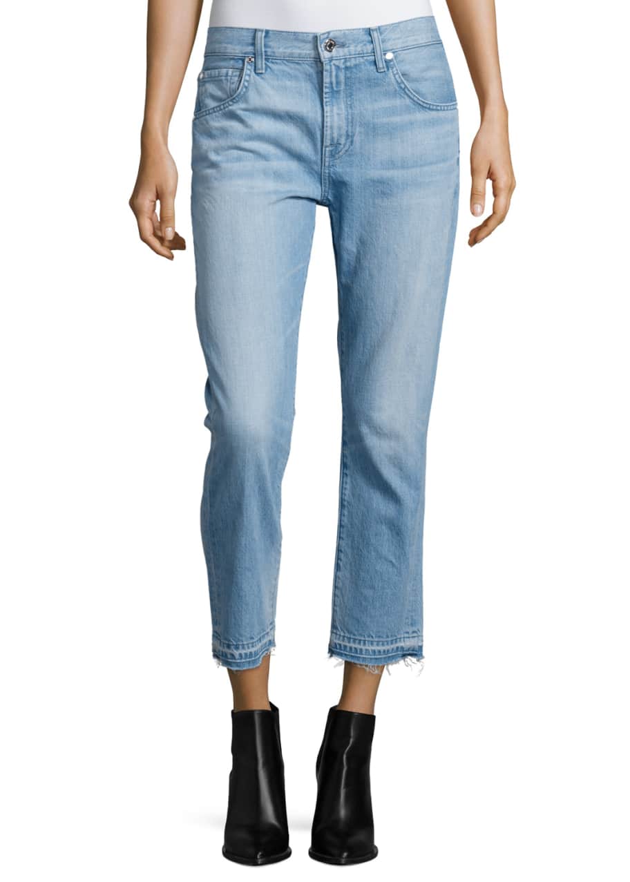 Relaxed skinny cropped jeans store