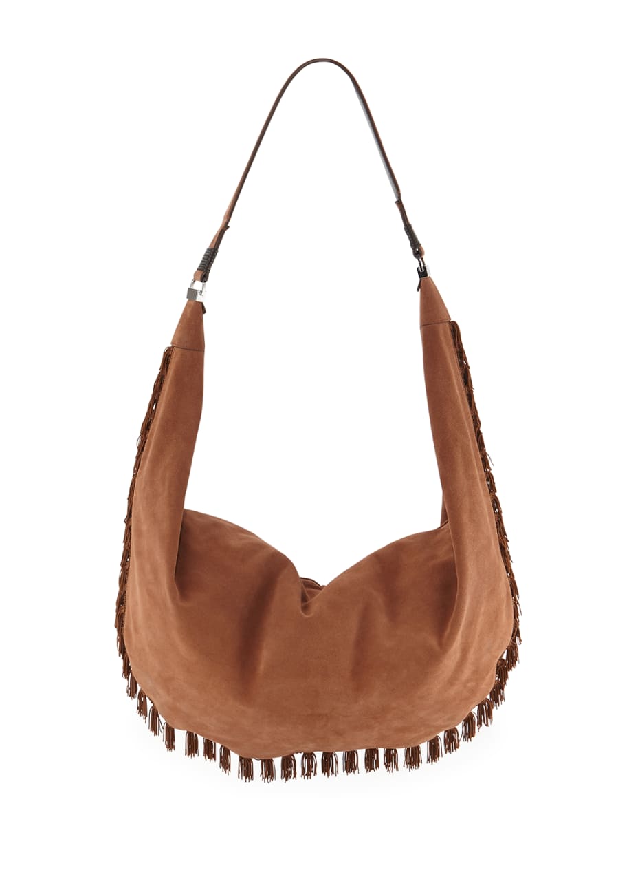 Suede hobo hotsell bag with fringe