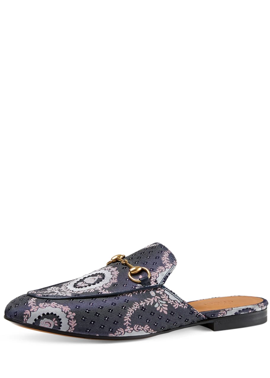 Gucci princetown sale jacquard slippers