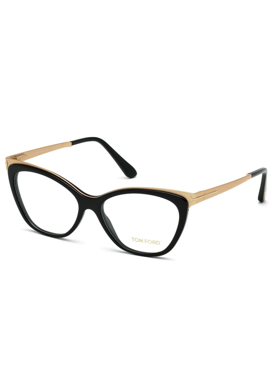 Tom Ford Cat Eye Optical Frames Shiny Black Bergdorf Goodman