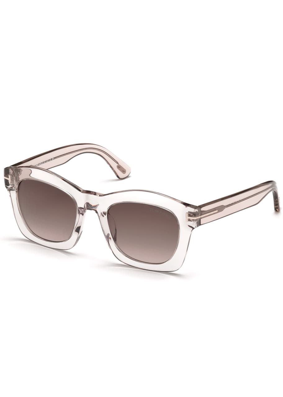 TOM FORD Greta Square Sunglasses, Pink - Bergdorf Goodman