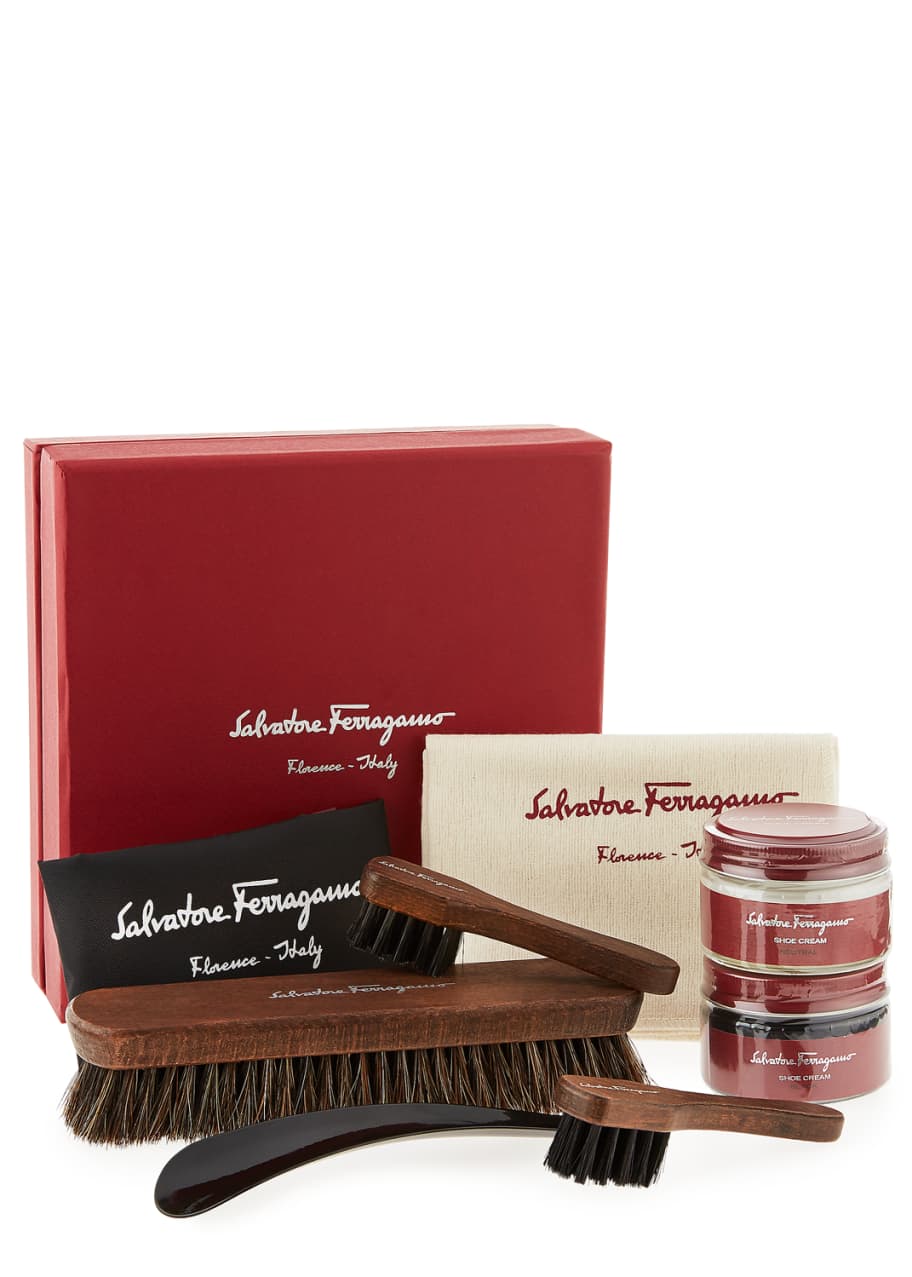 Ferragamo top shoe care