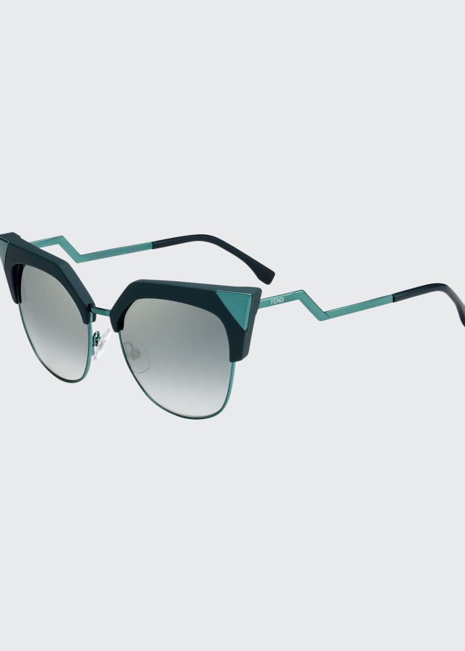 Fendi Iridia Mirrored CatEye Sunglasses Bergdorf Goodman