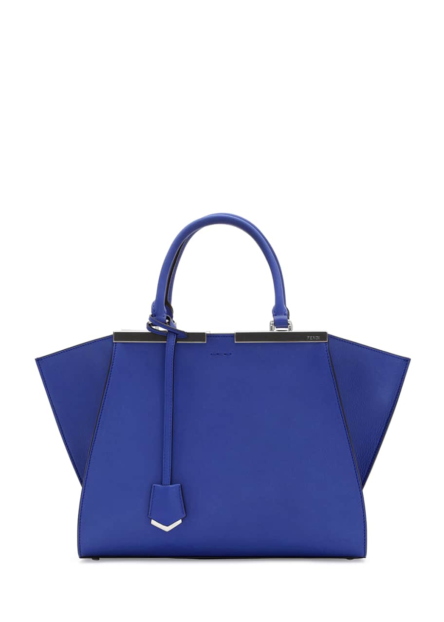 Image 1 of 1: Trois-Jour Mini Shopping Tote, Cobalt/Nude