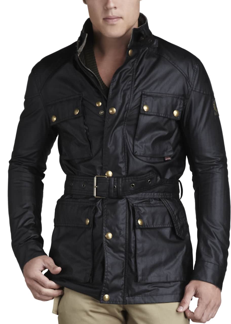Belstaff Roadmaster Belted Jacket Black Bergdorf Goodman