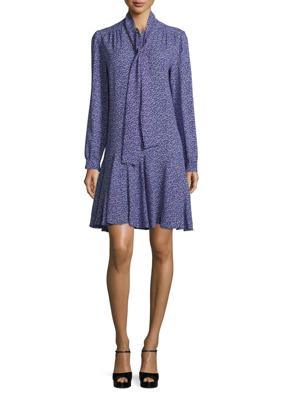 Michael kors tie shop neck dress