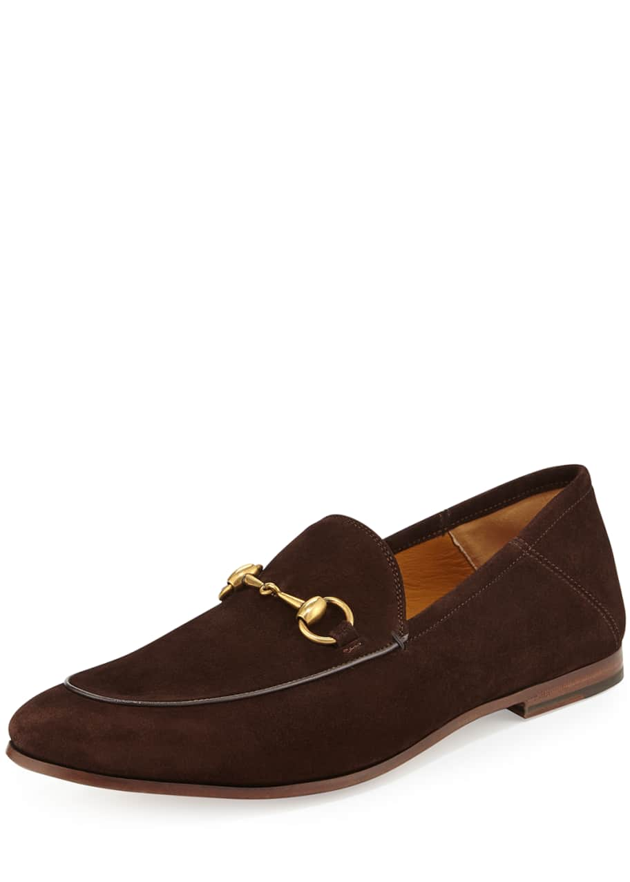 Gucci Suede Horsebit Loafer, Brown - Goodman