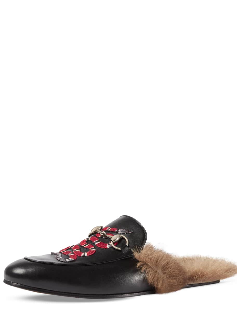 Gucci princetown embroidered store