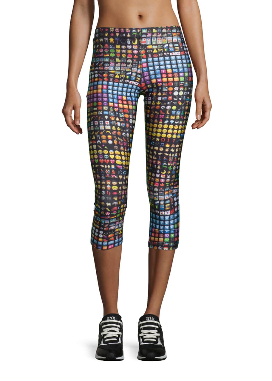 Terez Emoji Capri Performance Leggings Bergdorf Goodman