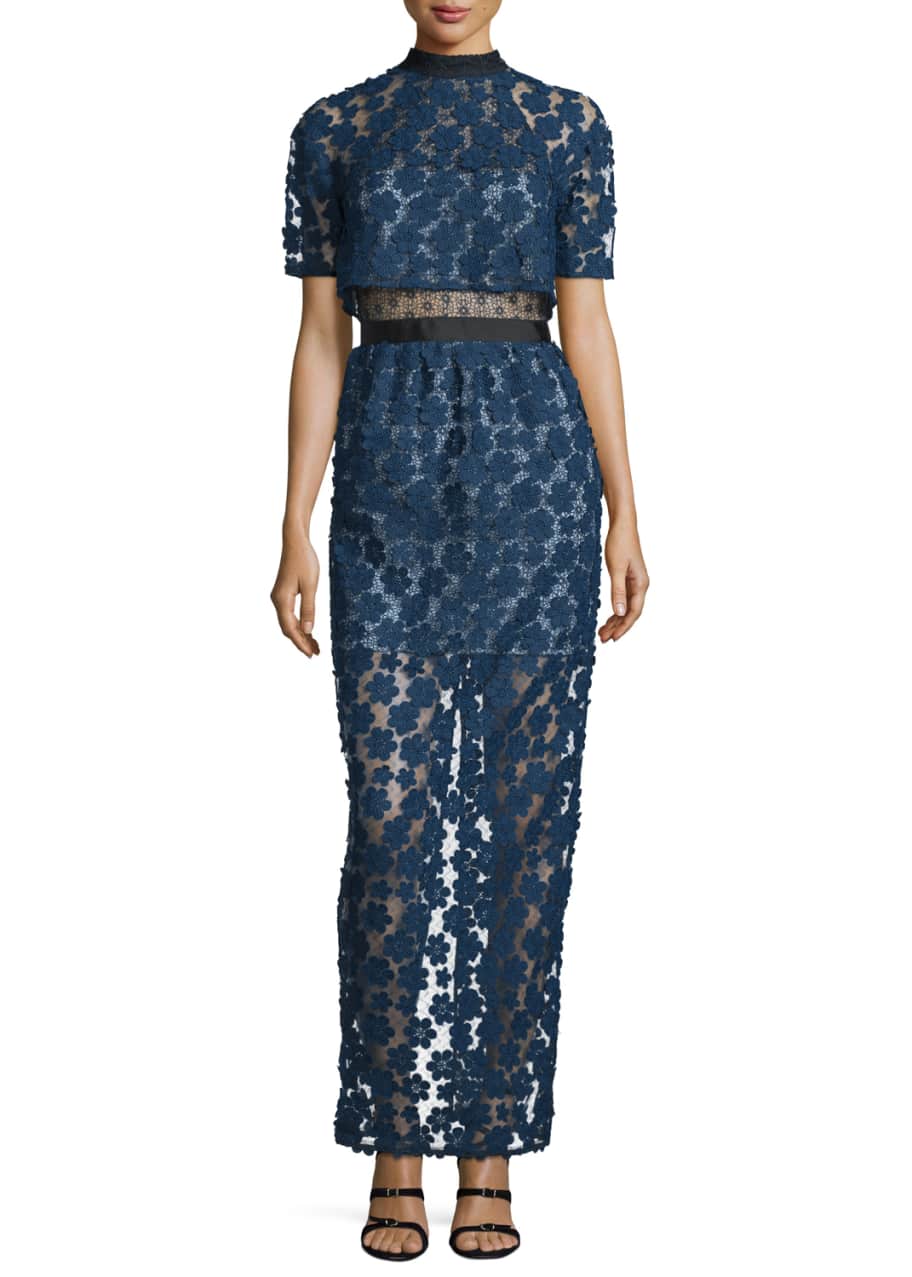 Self portrait black floral dress 2025