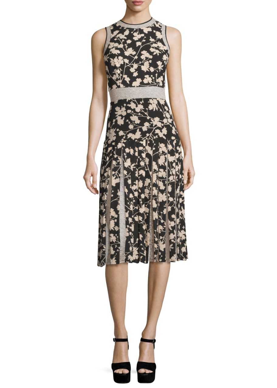 Michael kors floral georgette dress best sale
