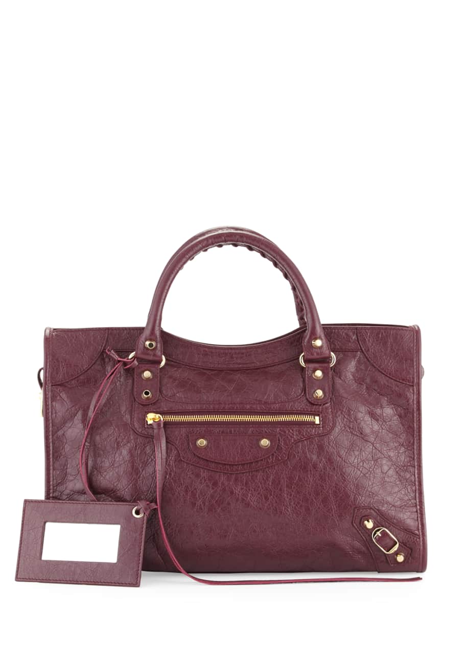Balenciaga Small Classic Velo Crossbody Bag, Violet Prune Bergdorf