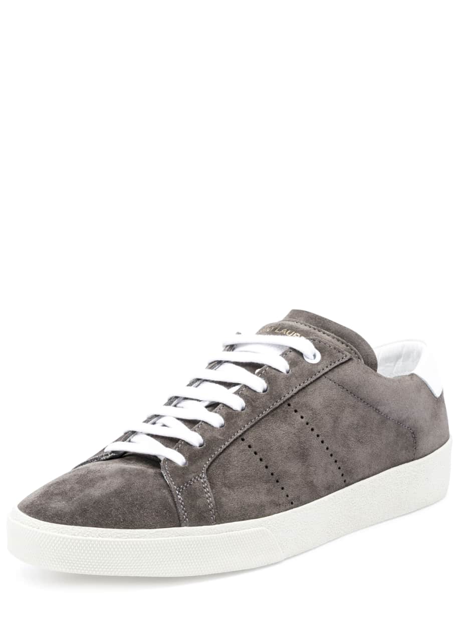 Saint laurent suede sneakers shop