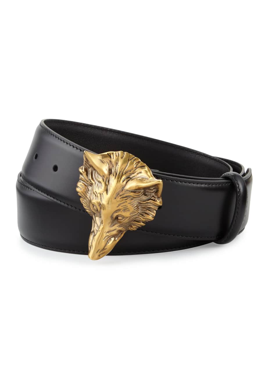 Gucci outlet wolf belt