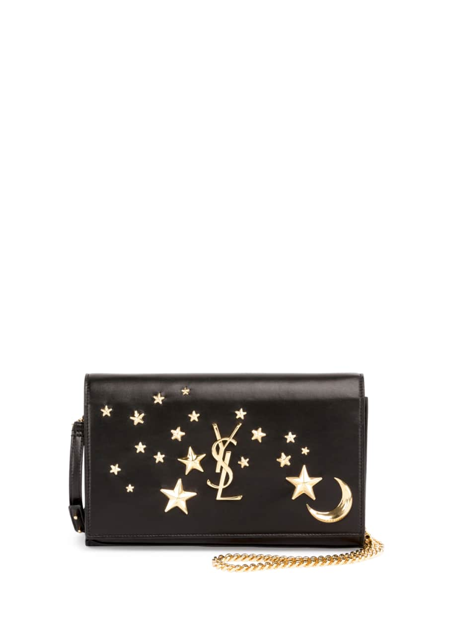 Saint Laurent Zip Fragments YSL Monogram Pouch Card Case Wallet - Bergdorf  Goodman