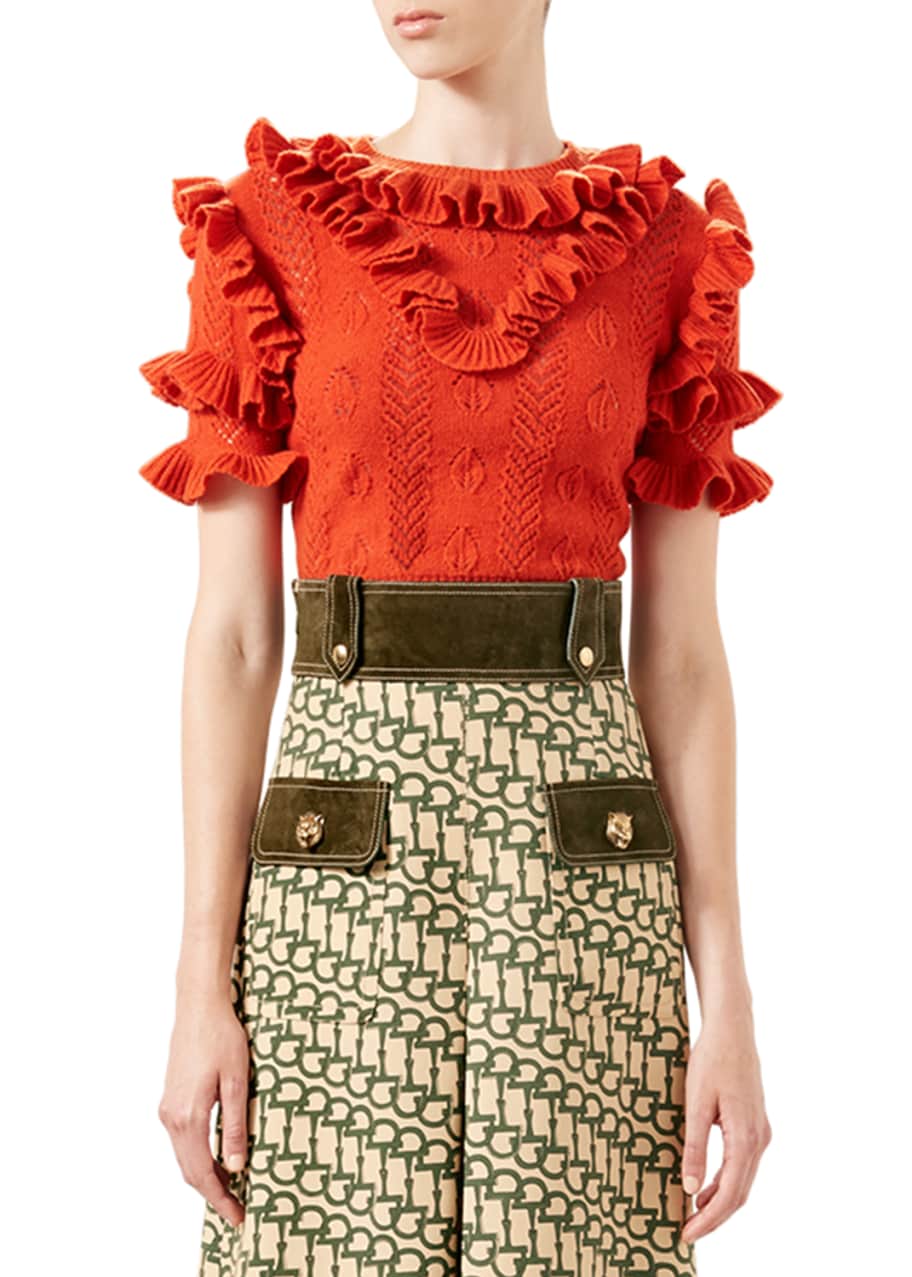 Gucci ruffle top Clearance