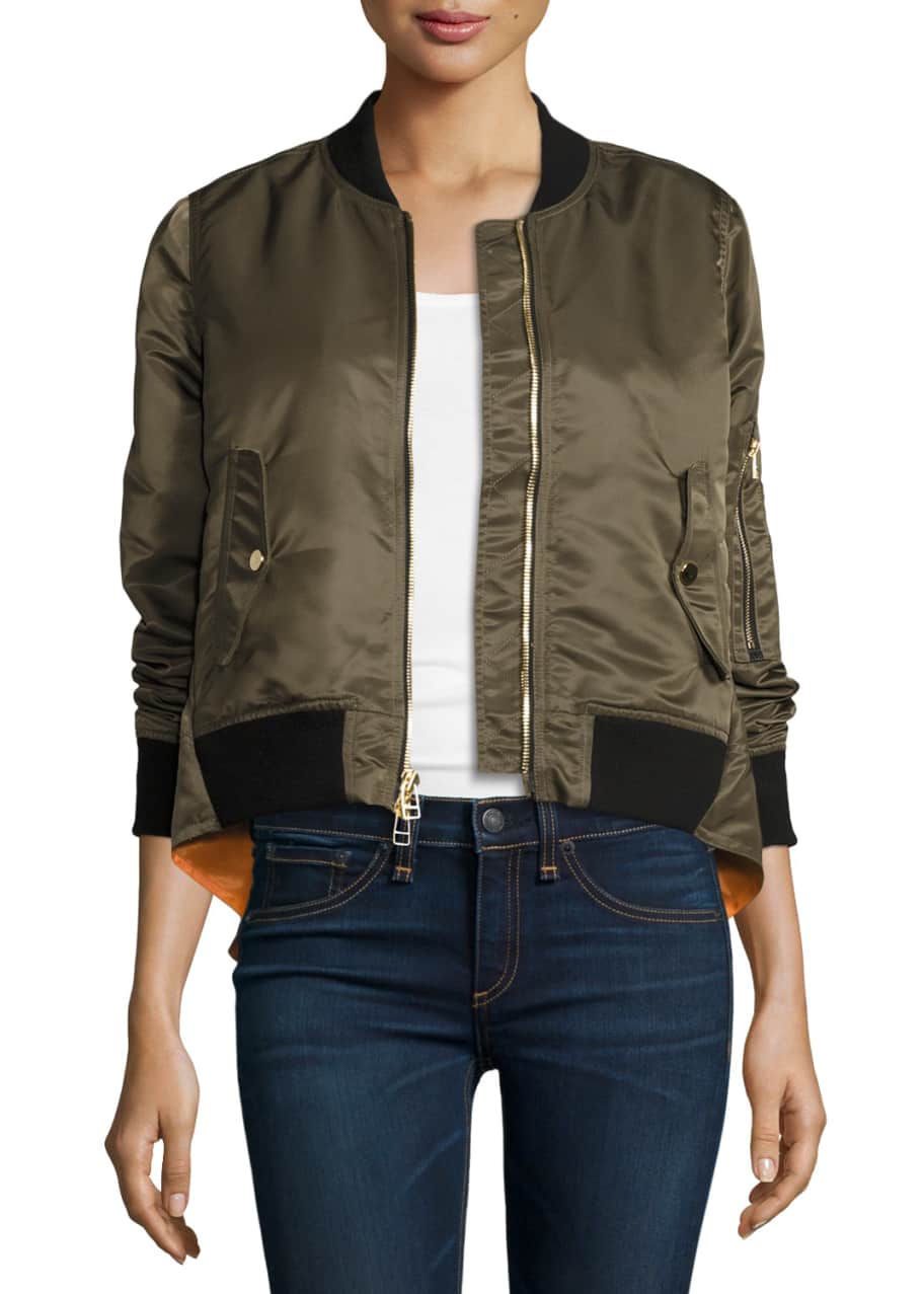 Veronica beard bomber jacket top