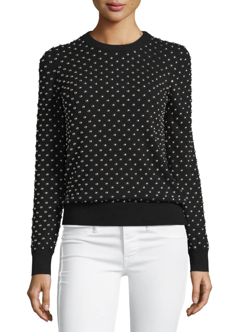 Michael kors cheap studded sweater