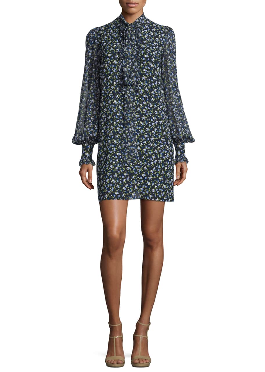 Michael kors tie neck dress best sale
