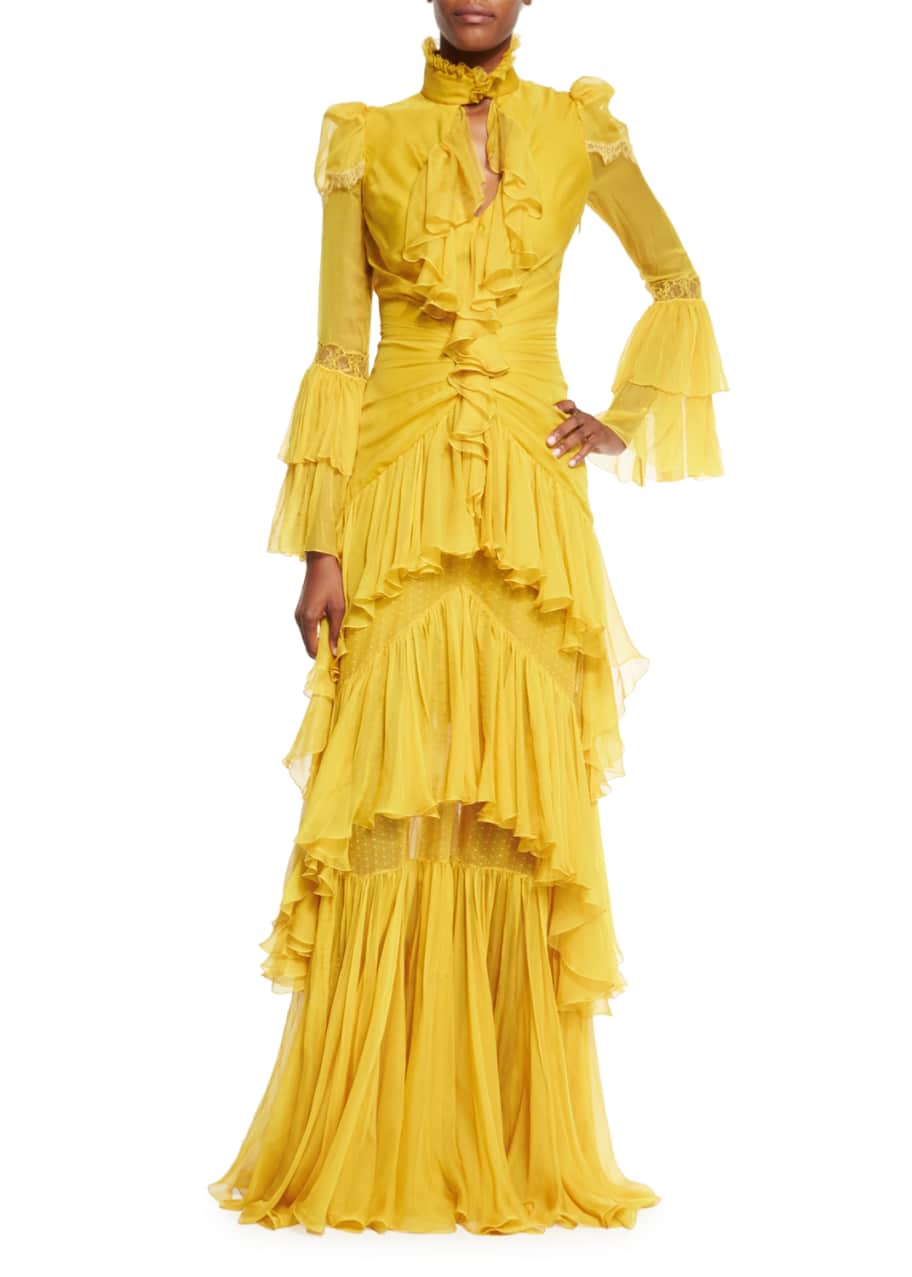 Roberto cavalli yellow dress new arrivals