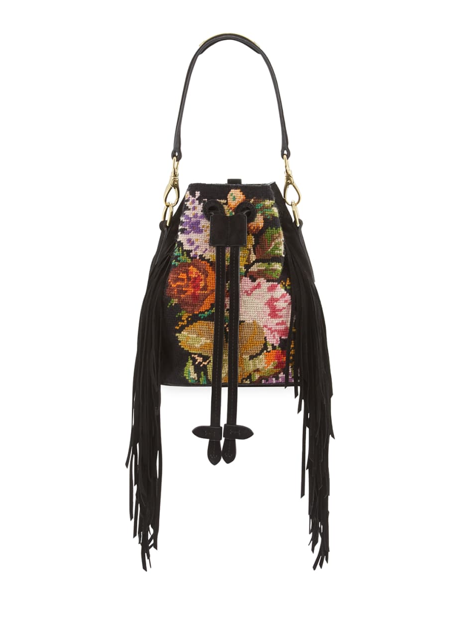 Ralph lauren black bucket bag best sale