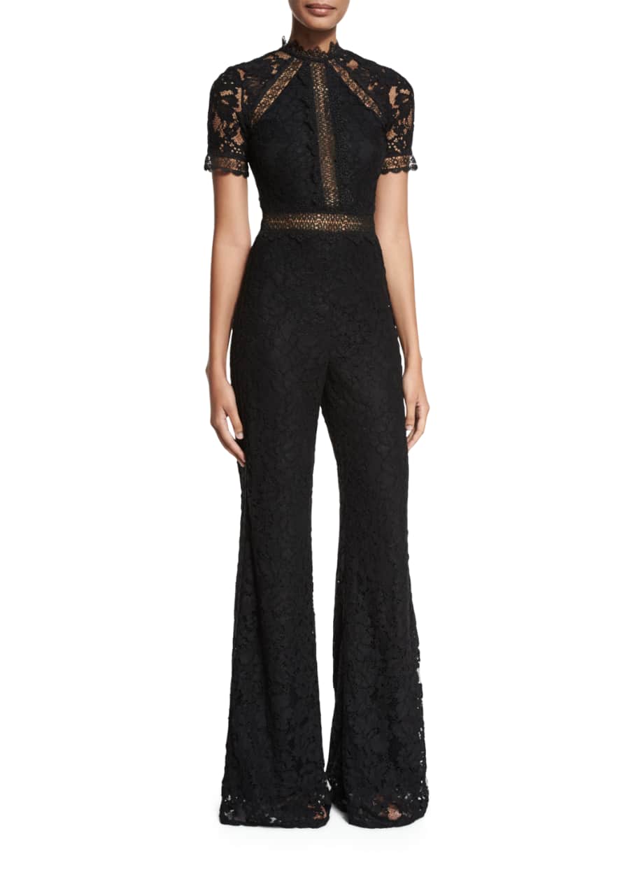 Alexis black lace jumpsuit new arrivals