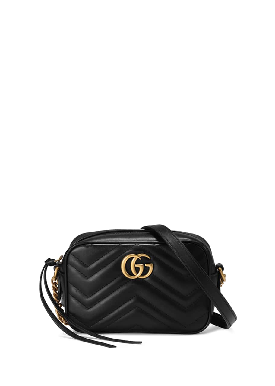 Gucci GG Marmont Mini Matelassé Camera Bag, Black - Bergdorf Goodman