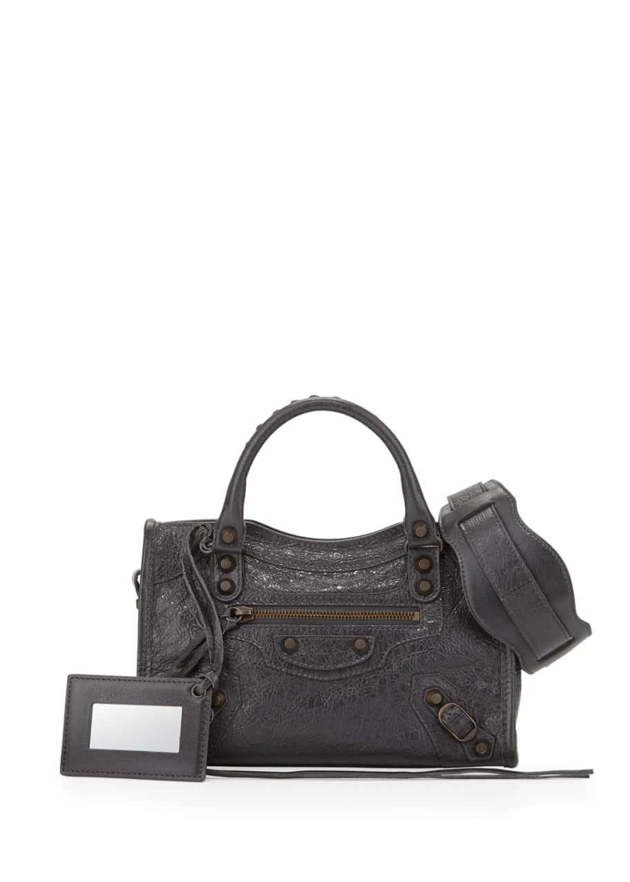 Balenciaga Classic City Mini Bag Gris Fossile Bergdorf Goodman