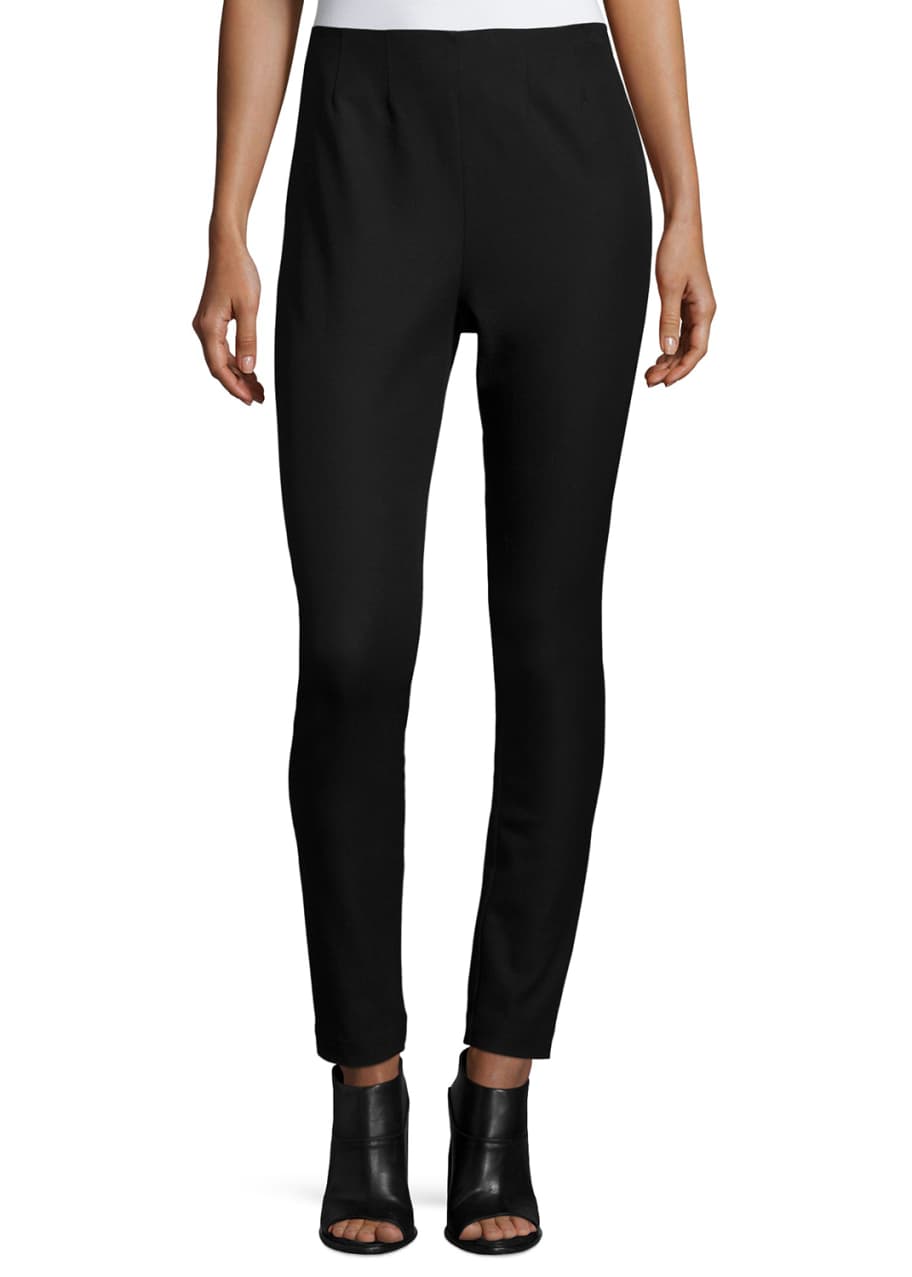 Rebecca Taylor Audrey Twill Skinny Pants Black Bergdorf Goodman