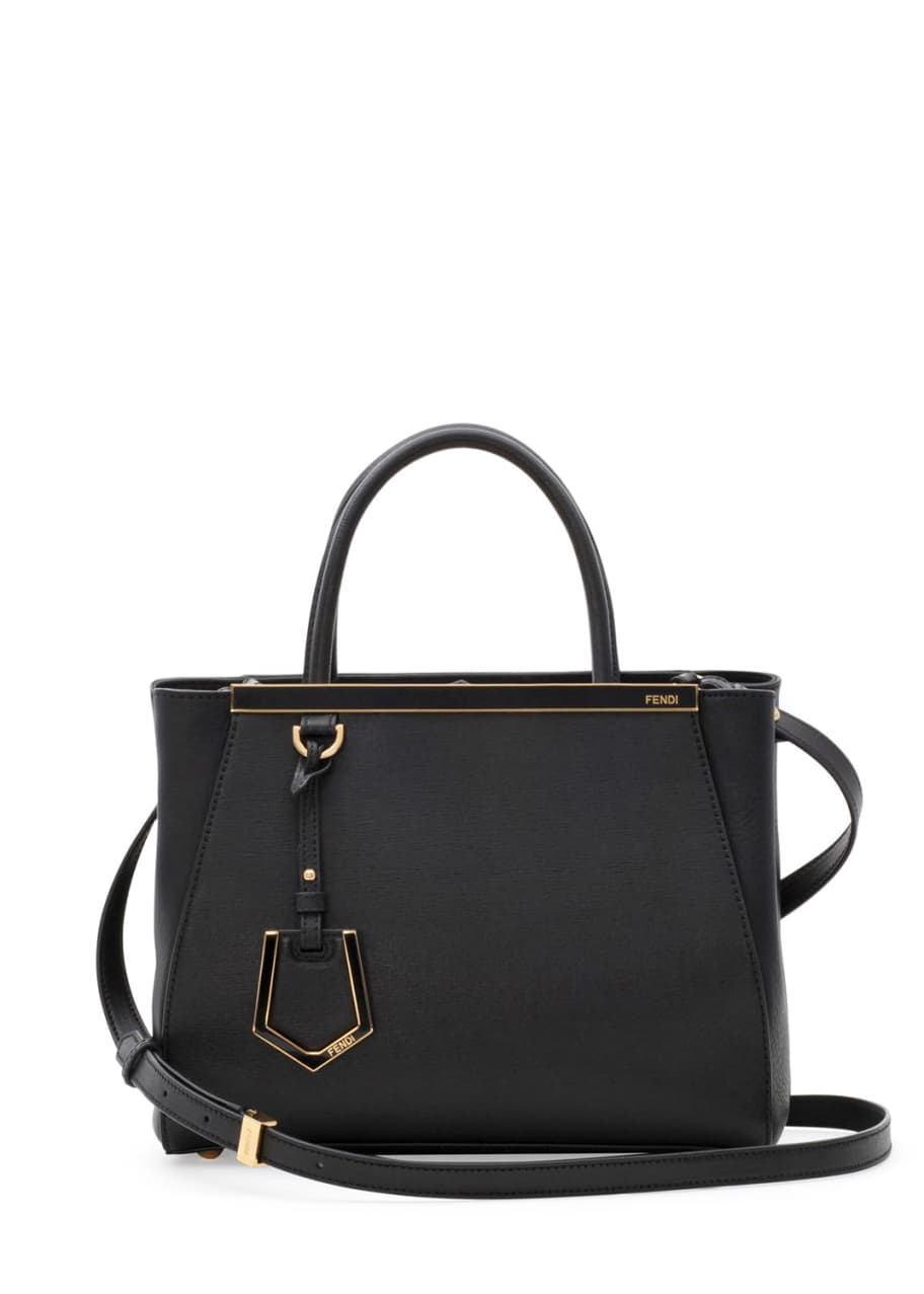 Fendi petite shop 2jours leather tote