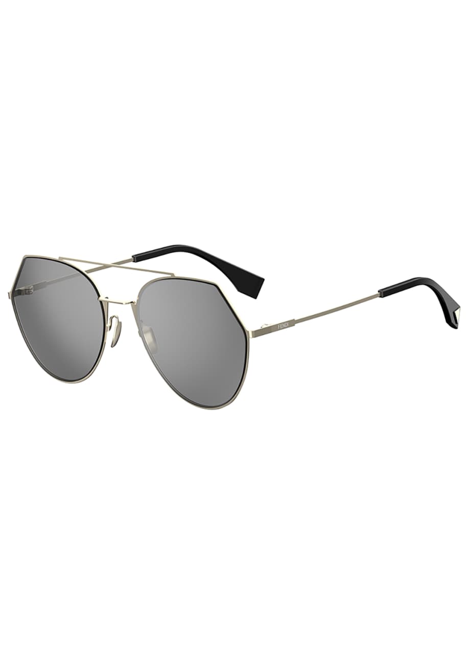 Eyeline Mitered Aviator Sunglasses