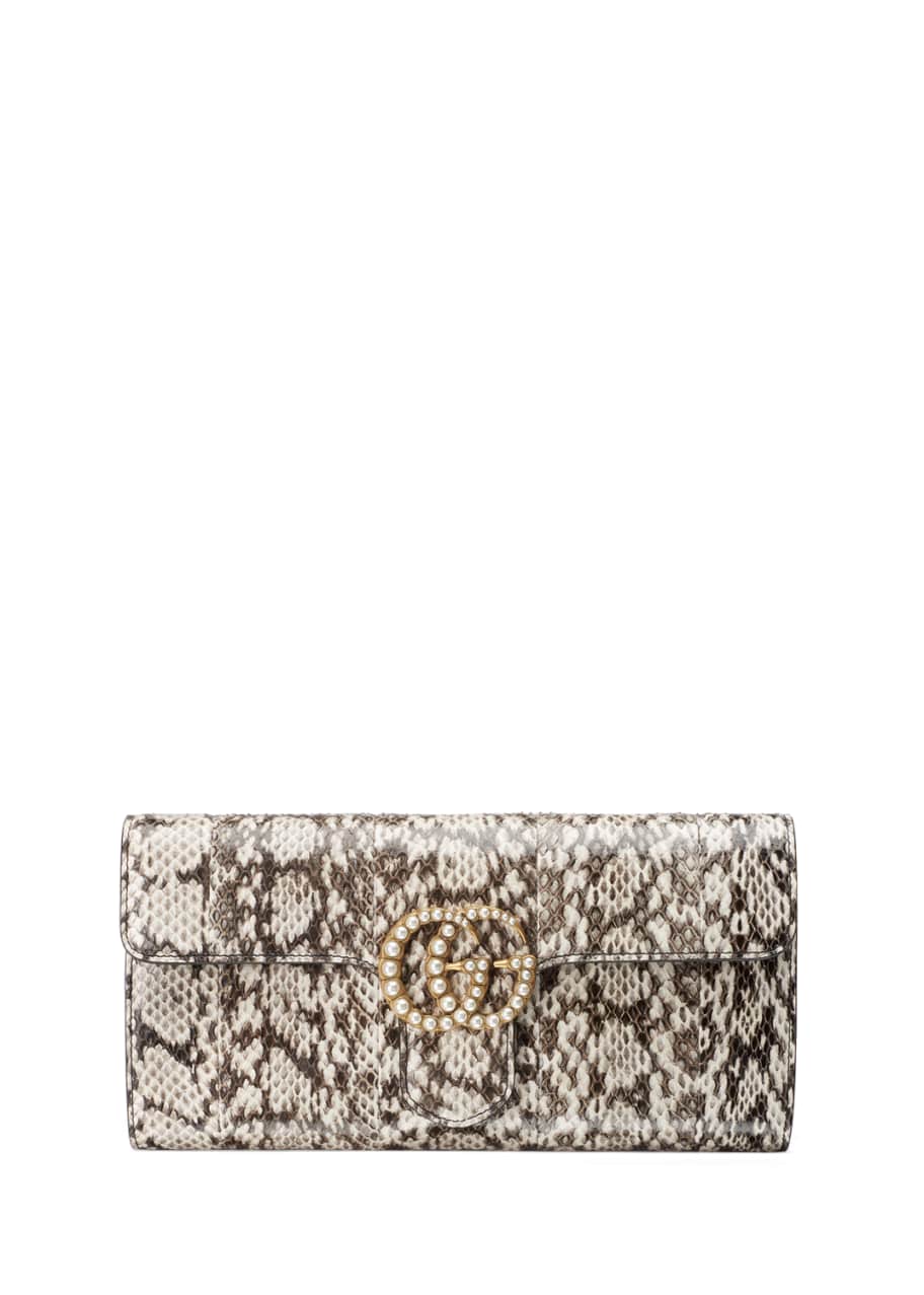 Gucci snakeskin hot sale clutch