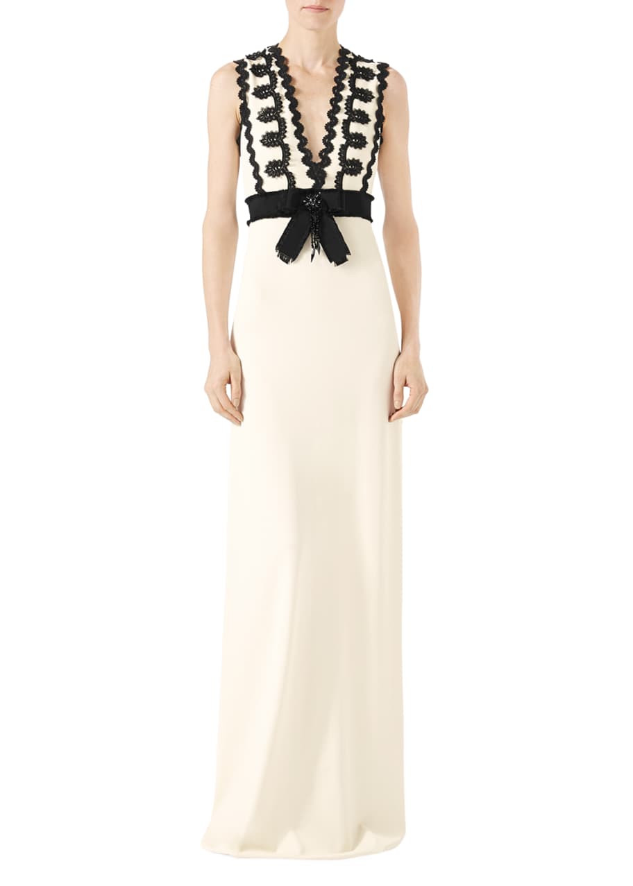 gucci white lace dress