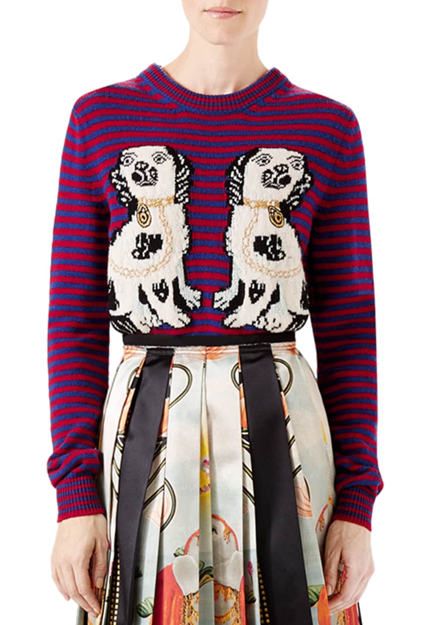 Gucci striped wool sweater online