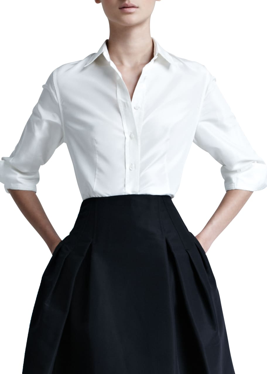 Carolina herrera taffeta shirt best sale dress