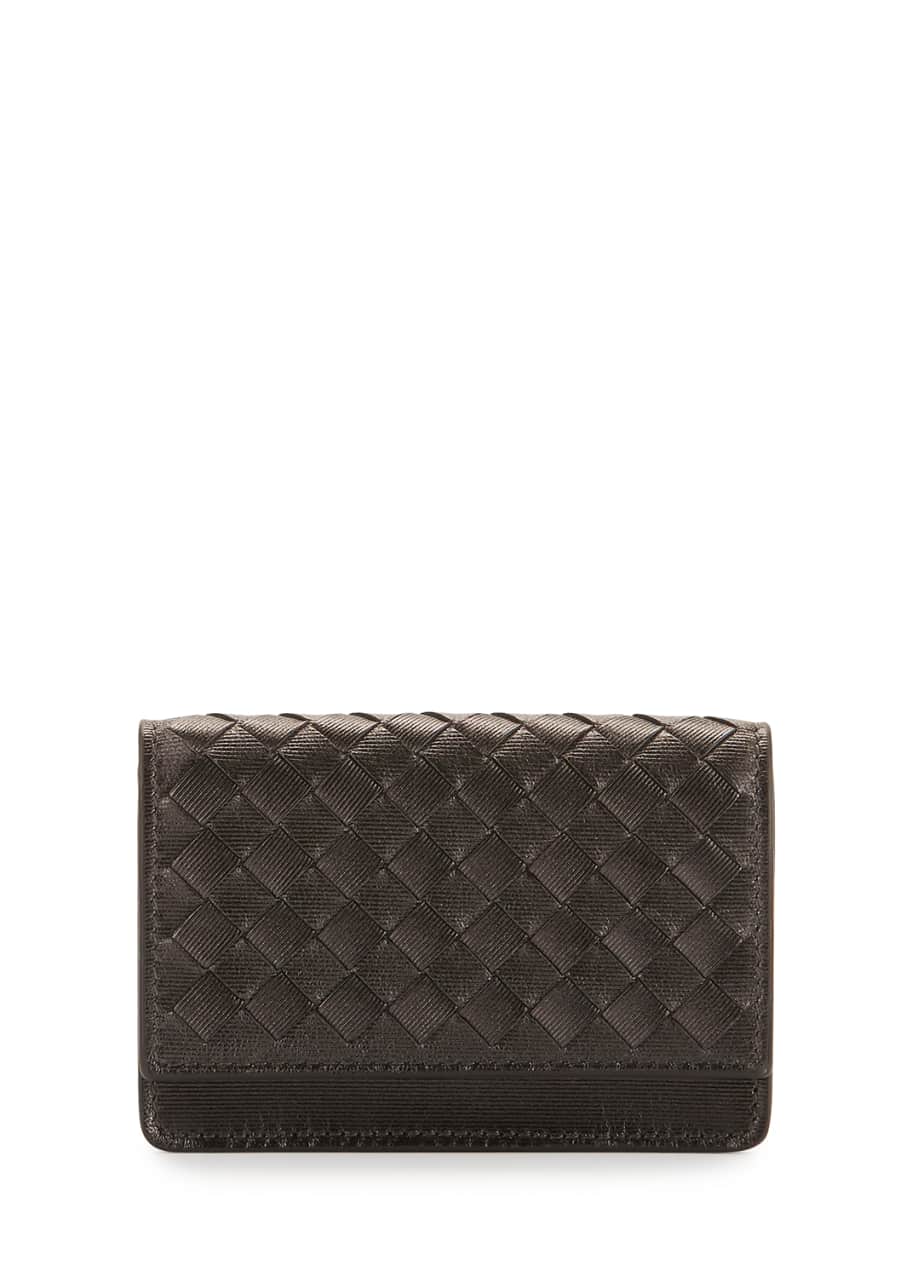 Bottega Veneta Intrecciato Woven Leather Card Case - Bergdorf Goodman