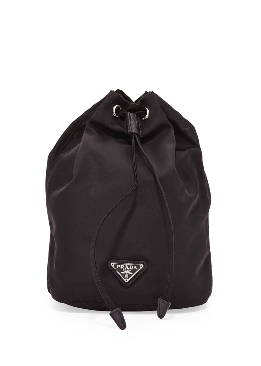 Prada Vela Drawstring Pouch, Black (Nero) - Bergdorf Goodman