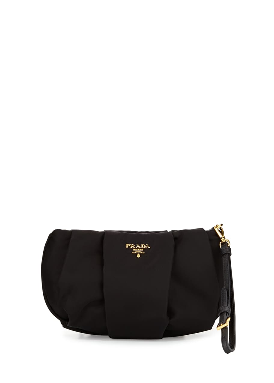 Prada Saffiano Mini Zip Crossbody Bag, Black (Nero) - Bergdorf Goodman