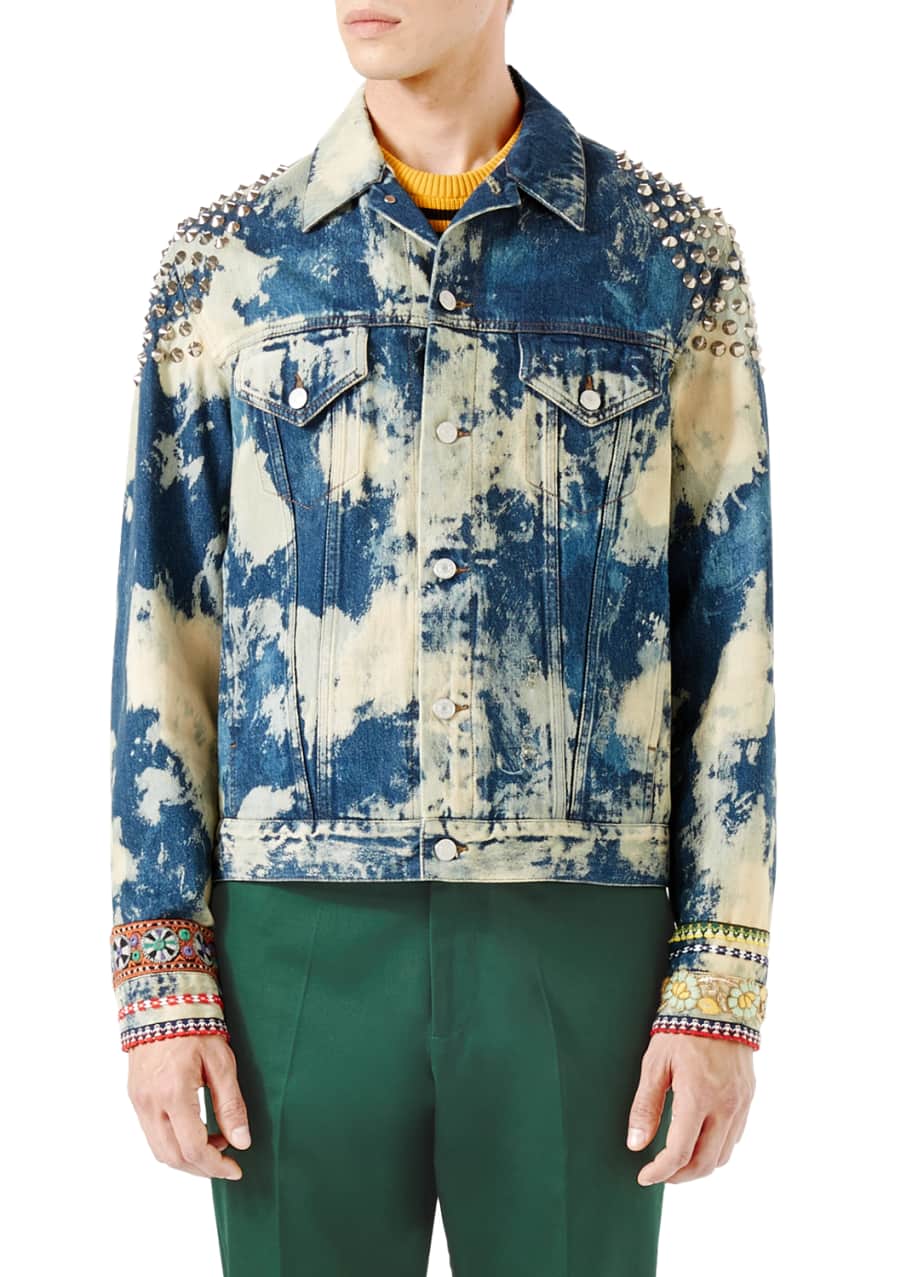 gucci studded denim jacket