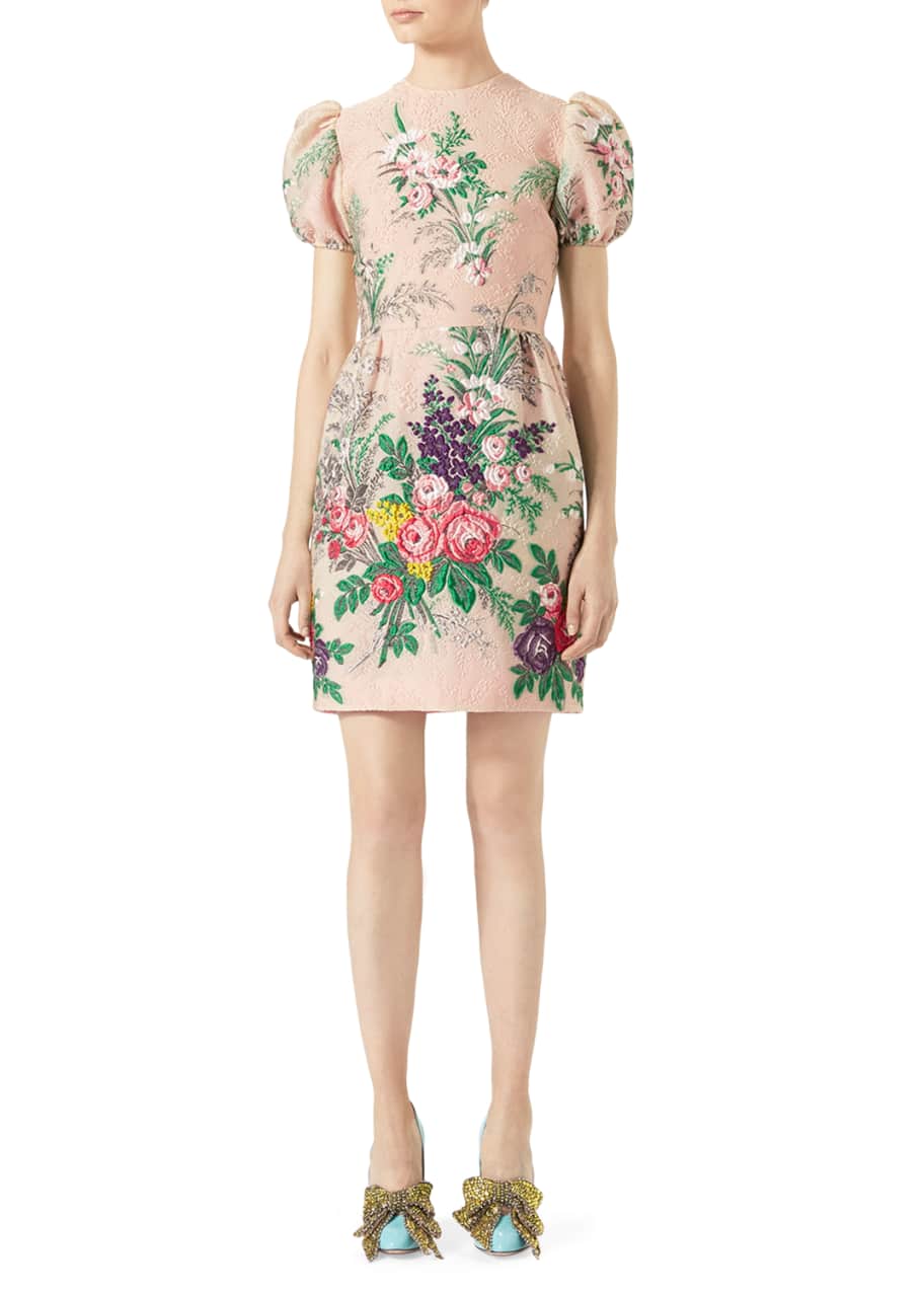 Gucci flower dress discount
