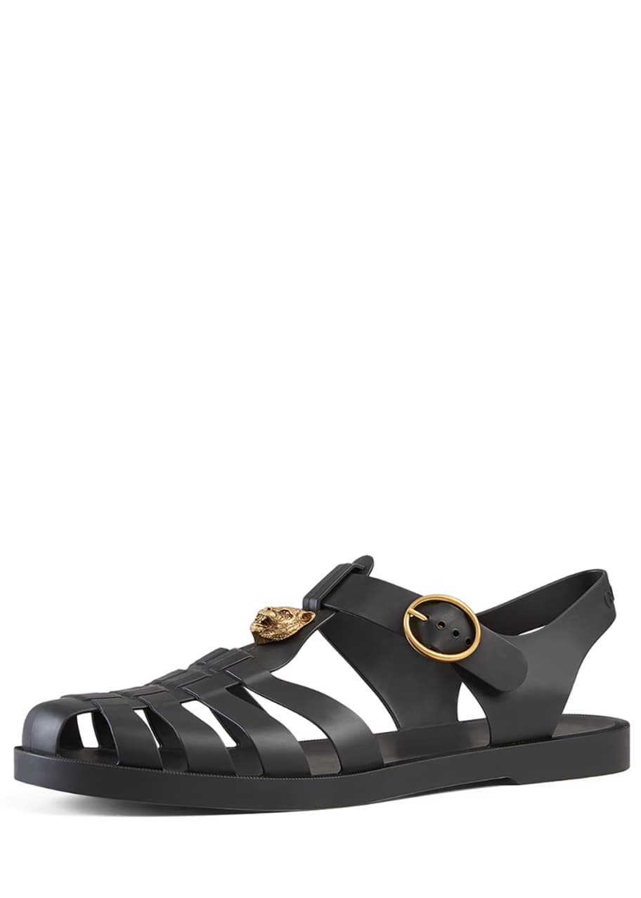 Gucci rubber buckle strap sandal new arrivals