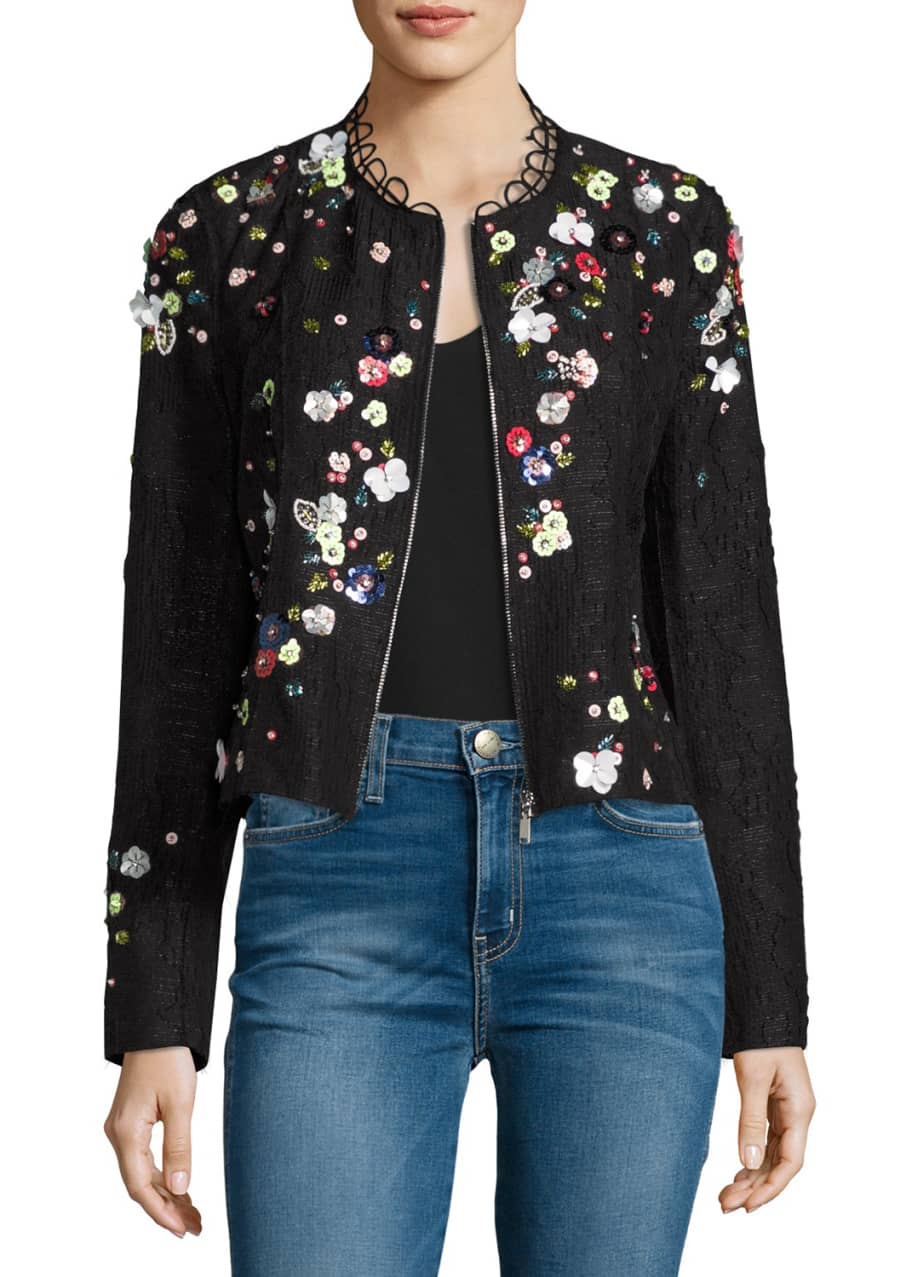 Tahari embroidered jacket discount